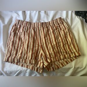 Old Navy striped shorts with tie